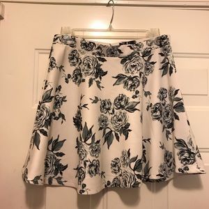 Floral skater skirt